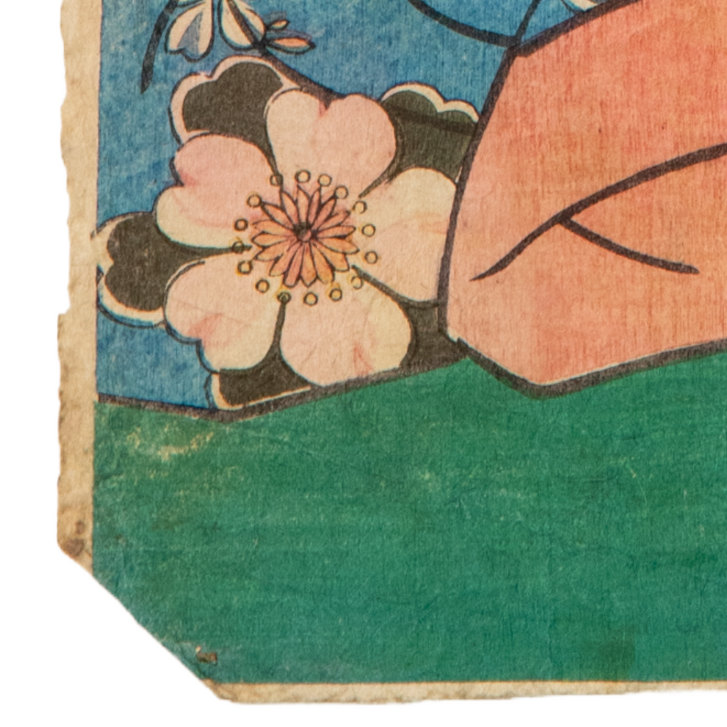 Utagawa Toyokuni III Woodblock Print Genji Suzumushi Scene Edo