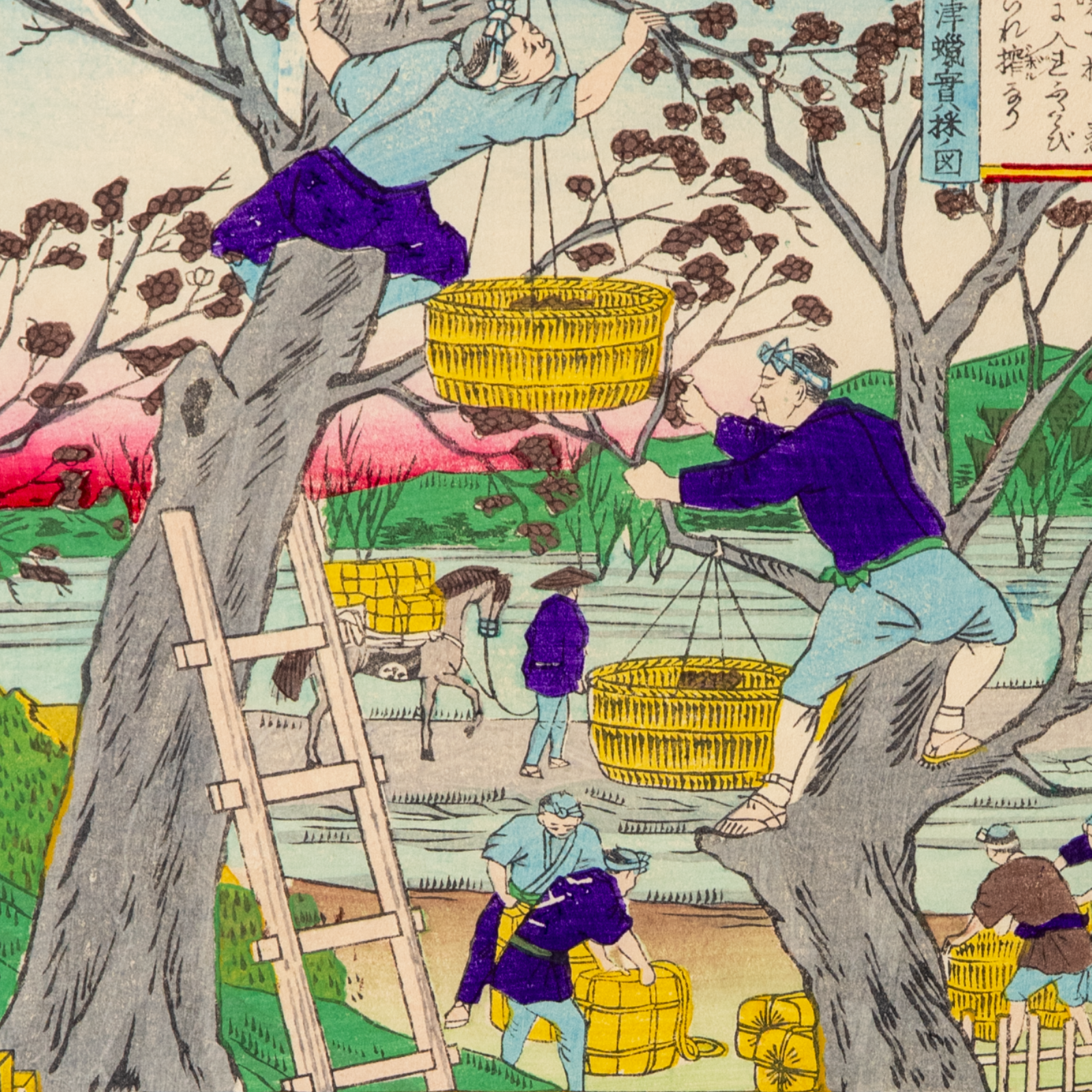Hiroshige III Japanese Woodblock Print Dai Nihon Bussan Zukai Meiji