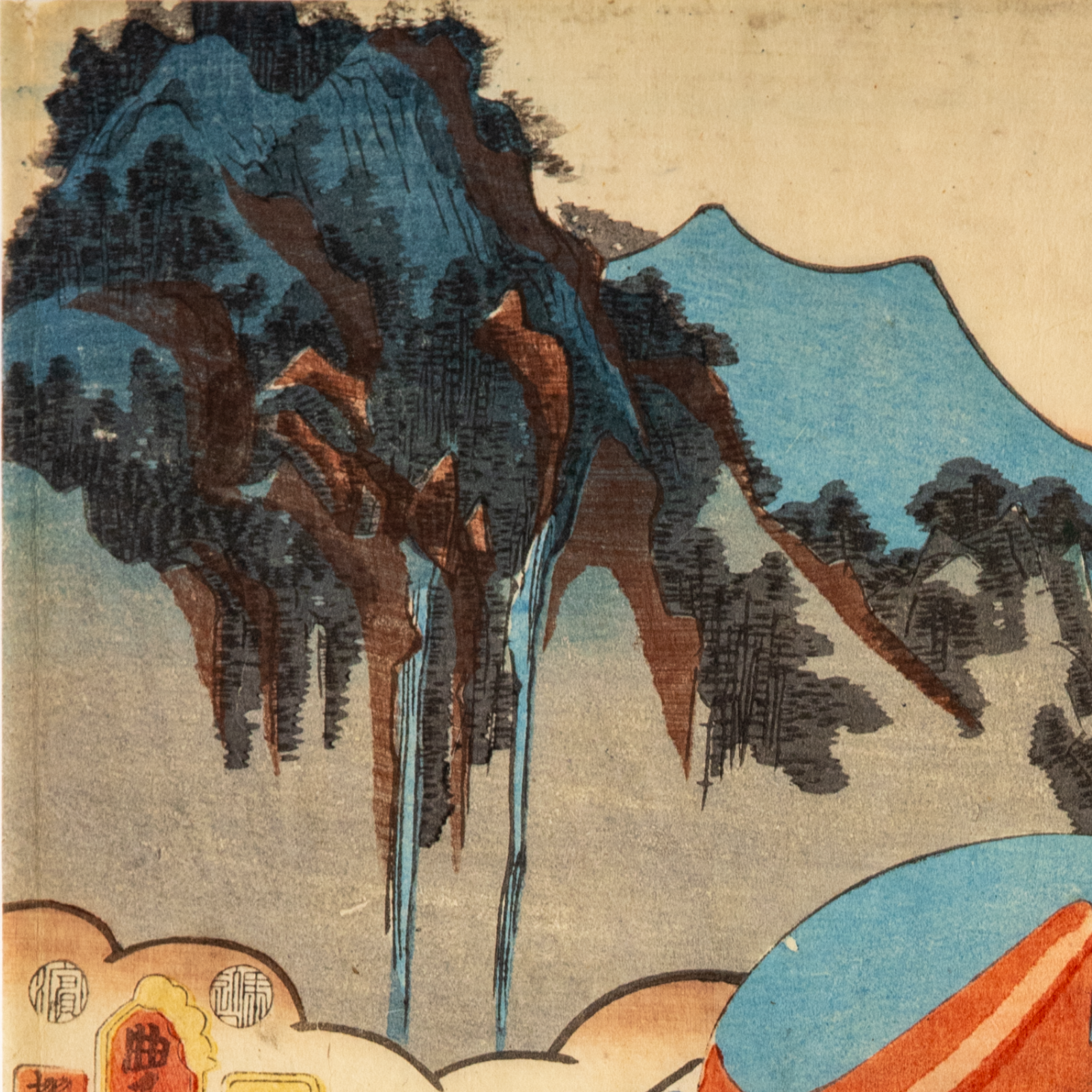 Toyokuni III Utagawa Woodblock Print Kabuki Actor Late Edo to Meiji