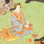 Antique Meiji Ukiyo-e Japanese Woodblock Print Toyokuni III Bijin Beauty