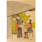 Kubo Shunman Japanese Ukiyo-e Woodblock Print Tea Picking Adachi Reprint