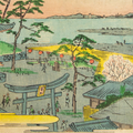 Utagawa Hiroshige II Japanese Woodblock Print Susaki Benten Bunkyu Edo Ukiyo-e
