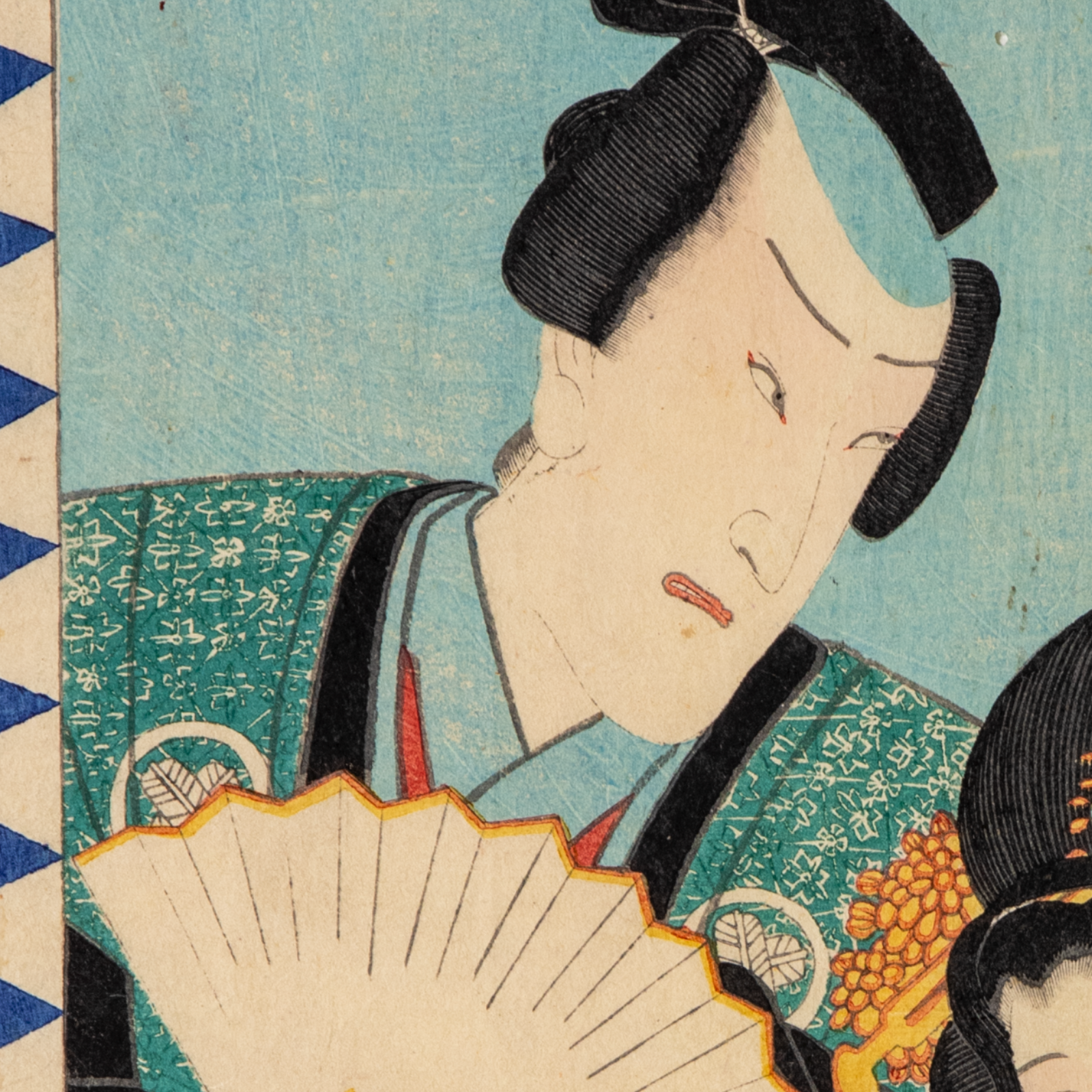 Utagawa Japanese Woodblock Print Kabuki Actor Portrait Meiji